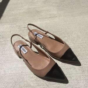 Steve Madden Women's Tan and Black Slingback Shoes